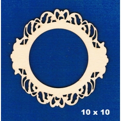Rozetka ażurowa , dekor 10x10cm / SKLEJKA #3mm